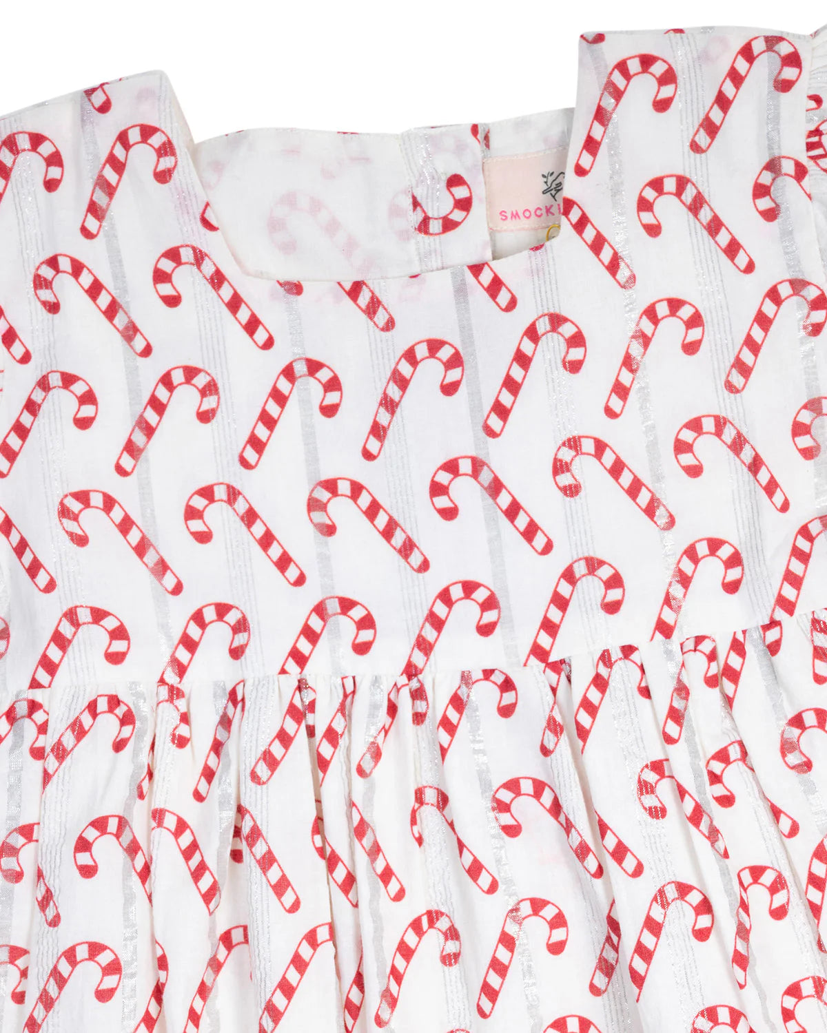 Candy Cane Puff Sleeve Bubble  - Doodlebug's Children's Boutique