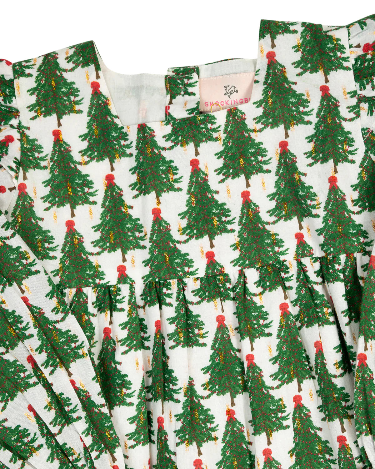 Christmas Tree Print Dress  - Doodlebug's Children's Boutique