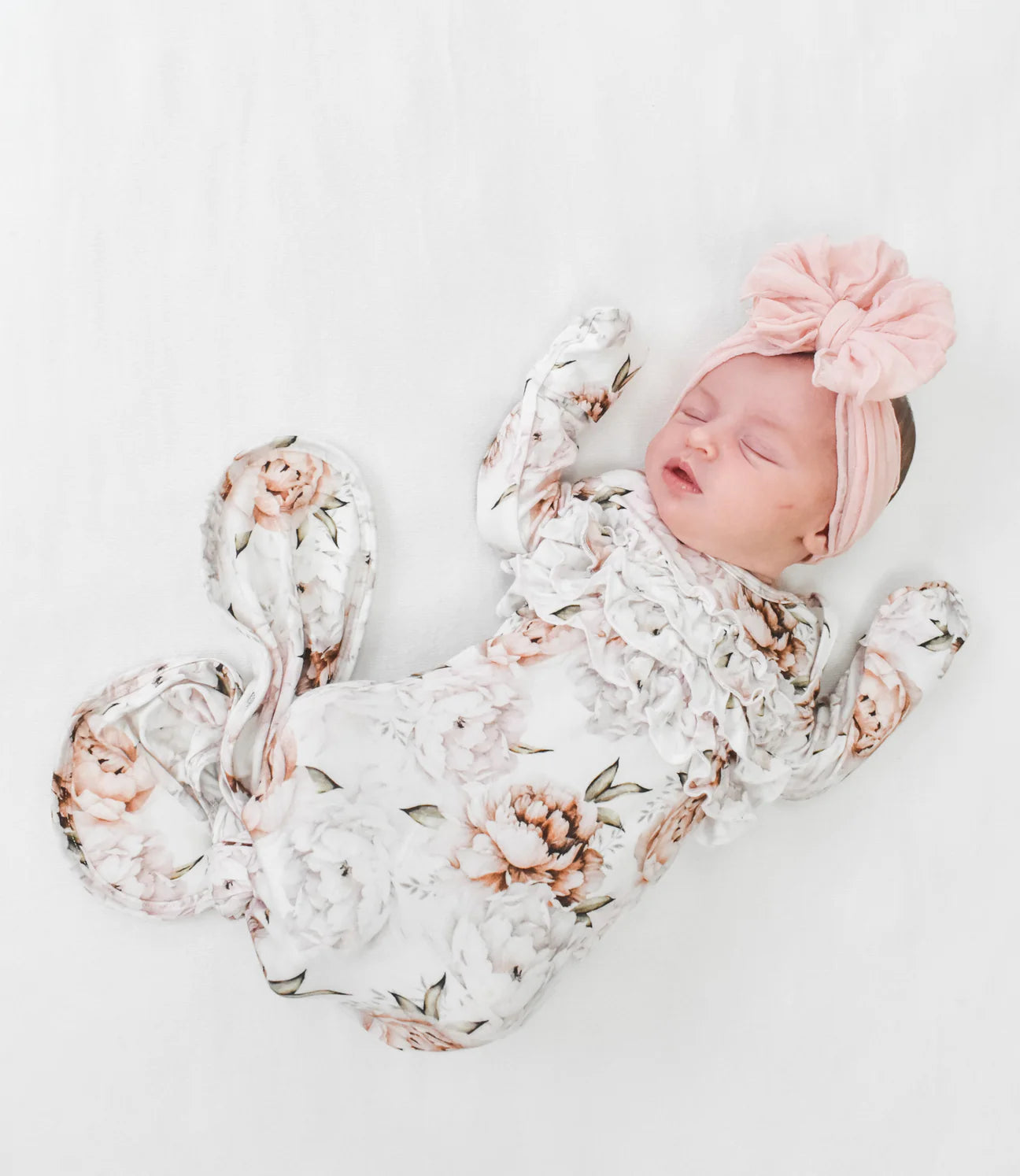 Floral Dreams Ruffle Knot Gown - Doodlebug's Children's Boutique