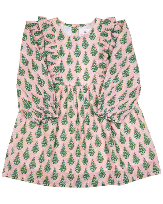 Vintage Ceramic Christmas Tree Dress - Doodlebug's Children's Boutique