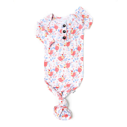 Dixie Knotted Ruffle Button Gown  - Doodlebug's Children's Boutique