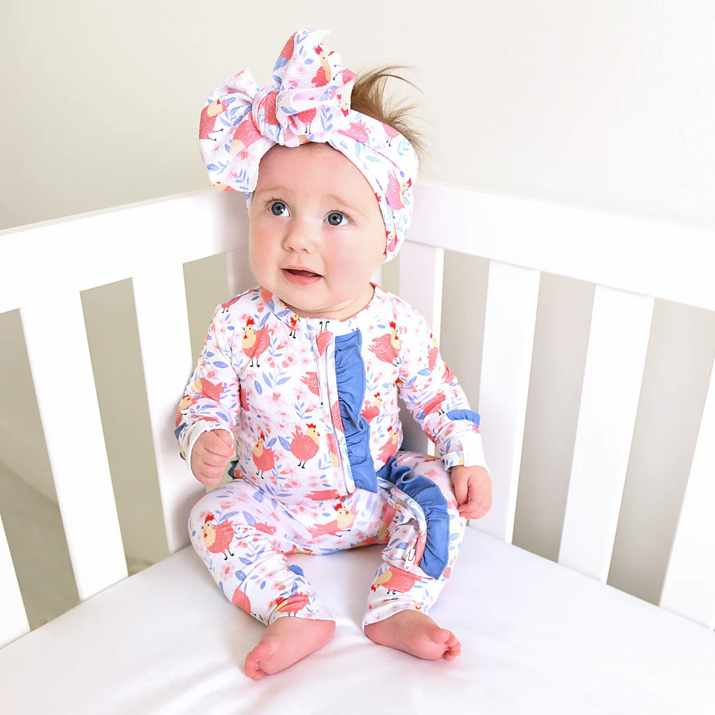 Dixie Chicken Ruffle Zip  - Doodlebug's Children's Boutique