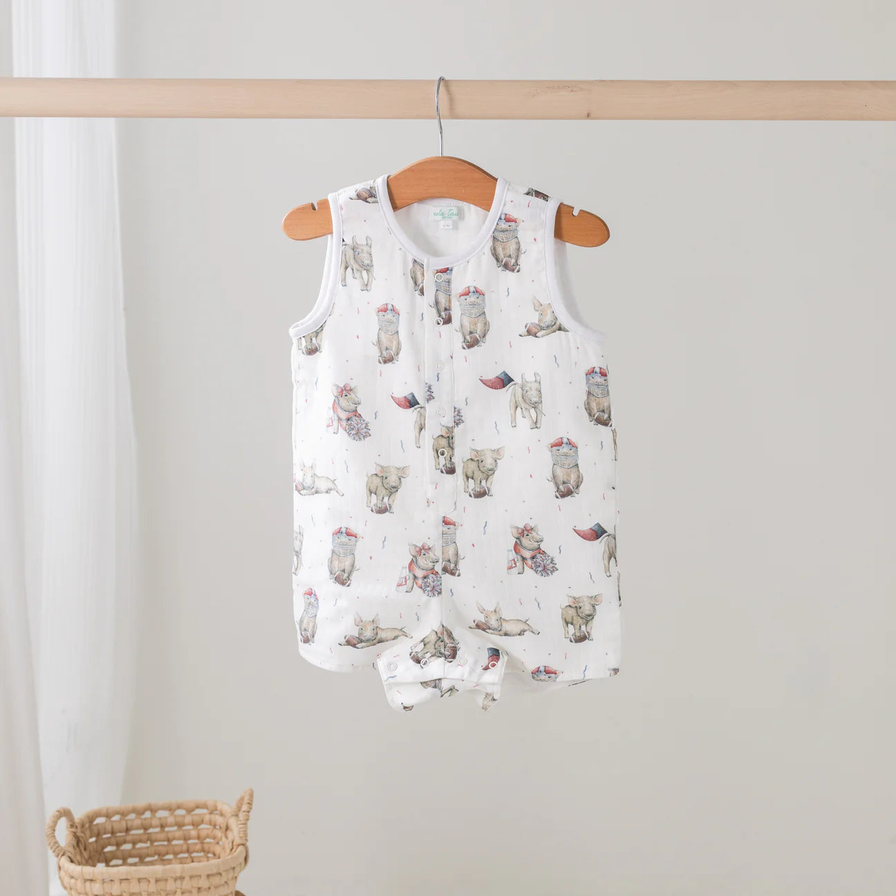 MVP Arkansas Organic Muslin Shortall - Doodlebug's Children's Boutique