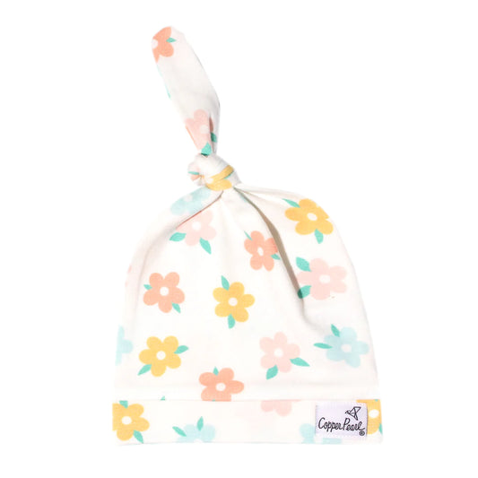 Daisy Top Knot Hat  - Doodlebug's Children's Boutique