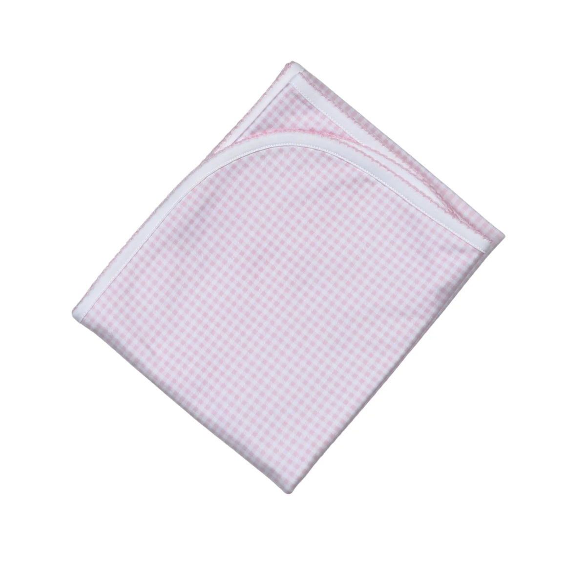 Pink Gingham Receiving Blanket - Doodlebug's Children's Boutique