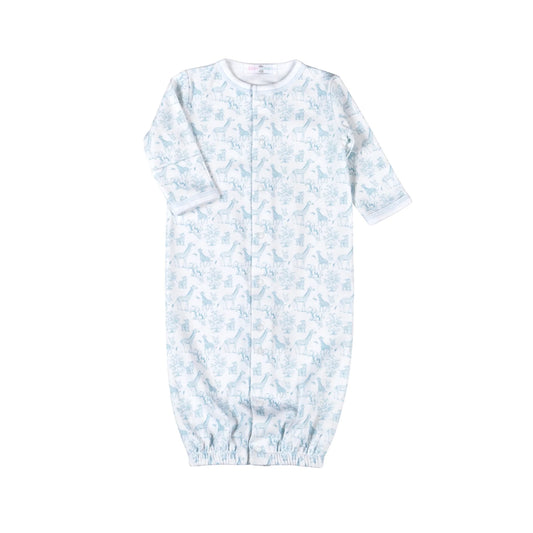 Blue Baby Safari Converter Gown - Doodlebug's Children's Boutique