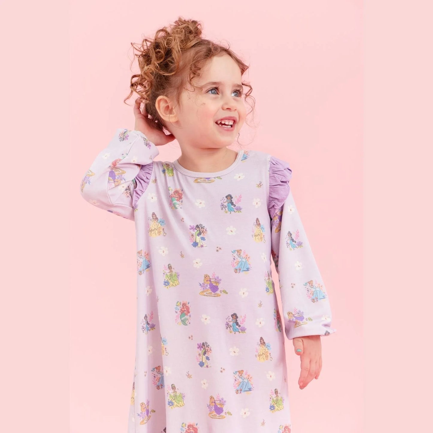 Disney Princess Magnetic Long Sleeve Nightgown  - Doodlebug's Children's Boutique