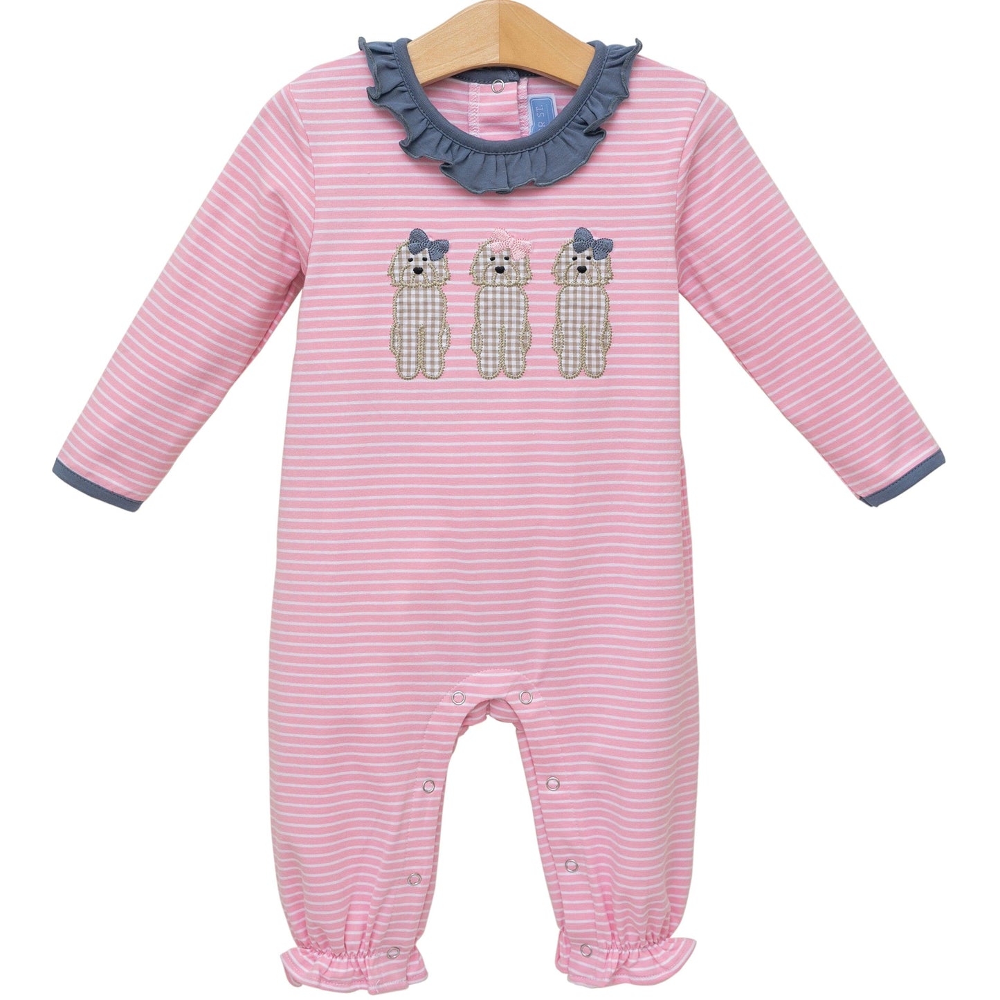 Dog Ruffle Romper - Doodlebug's Children's Boutique