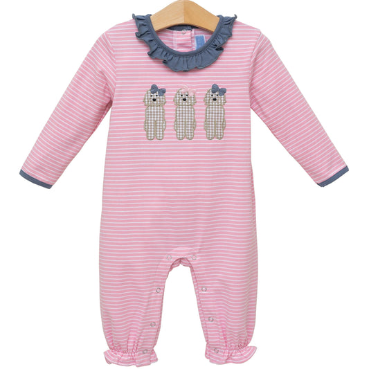 Dog Ruffle Romper - Doodlebug's Children's Boutique