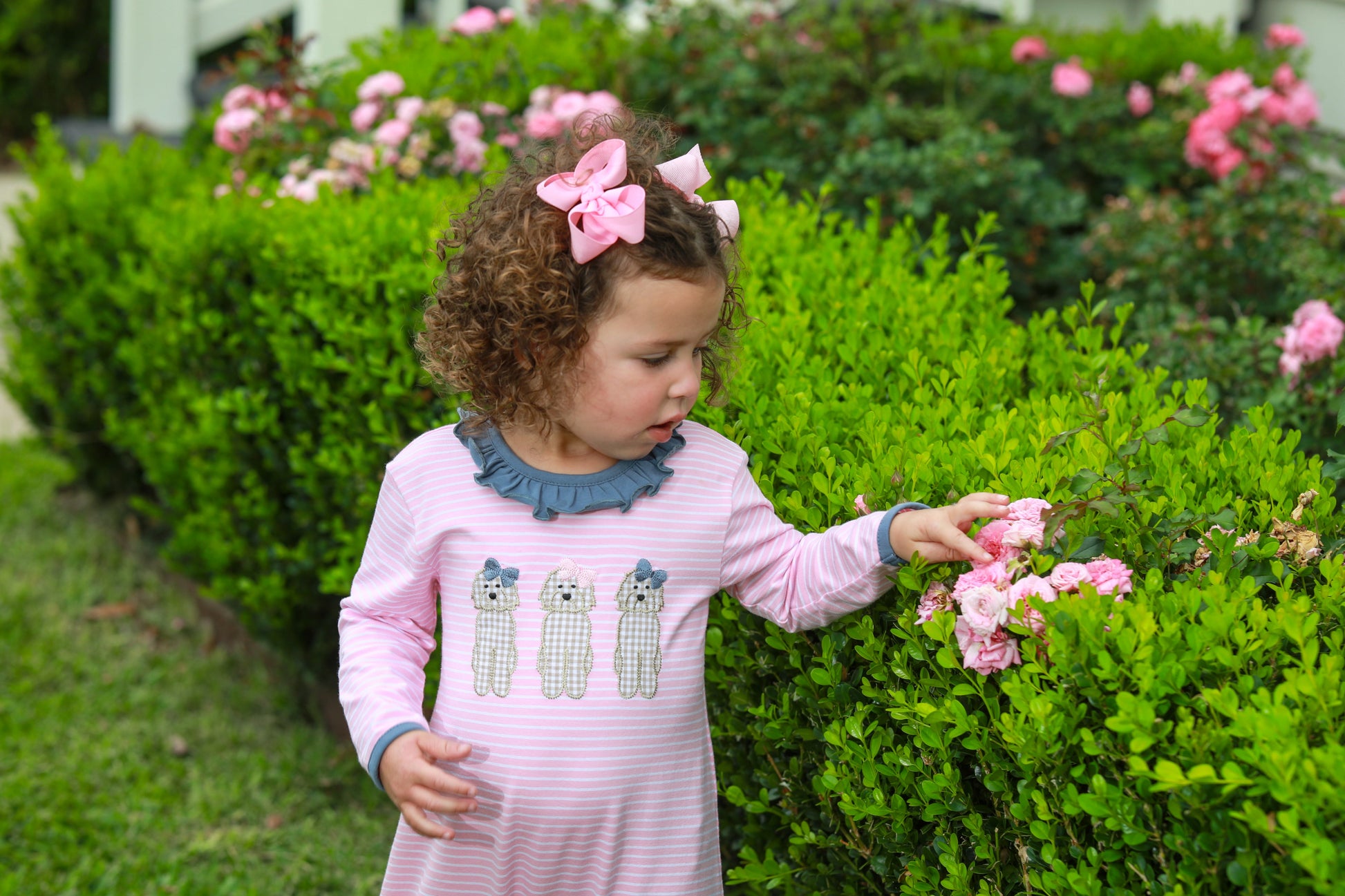 Dog Ruffle Romper - Doodlebug's Children's Boutique