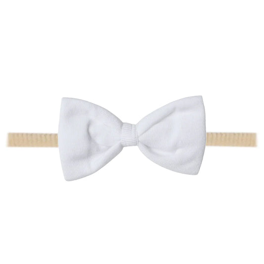 Dove Bowtie Nylon Bow - Doodlebug's Children's Boutique