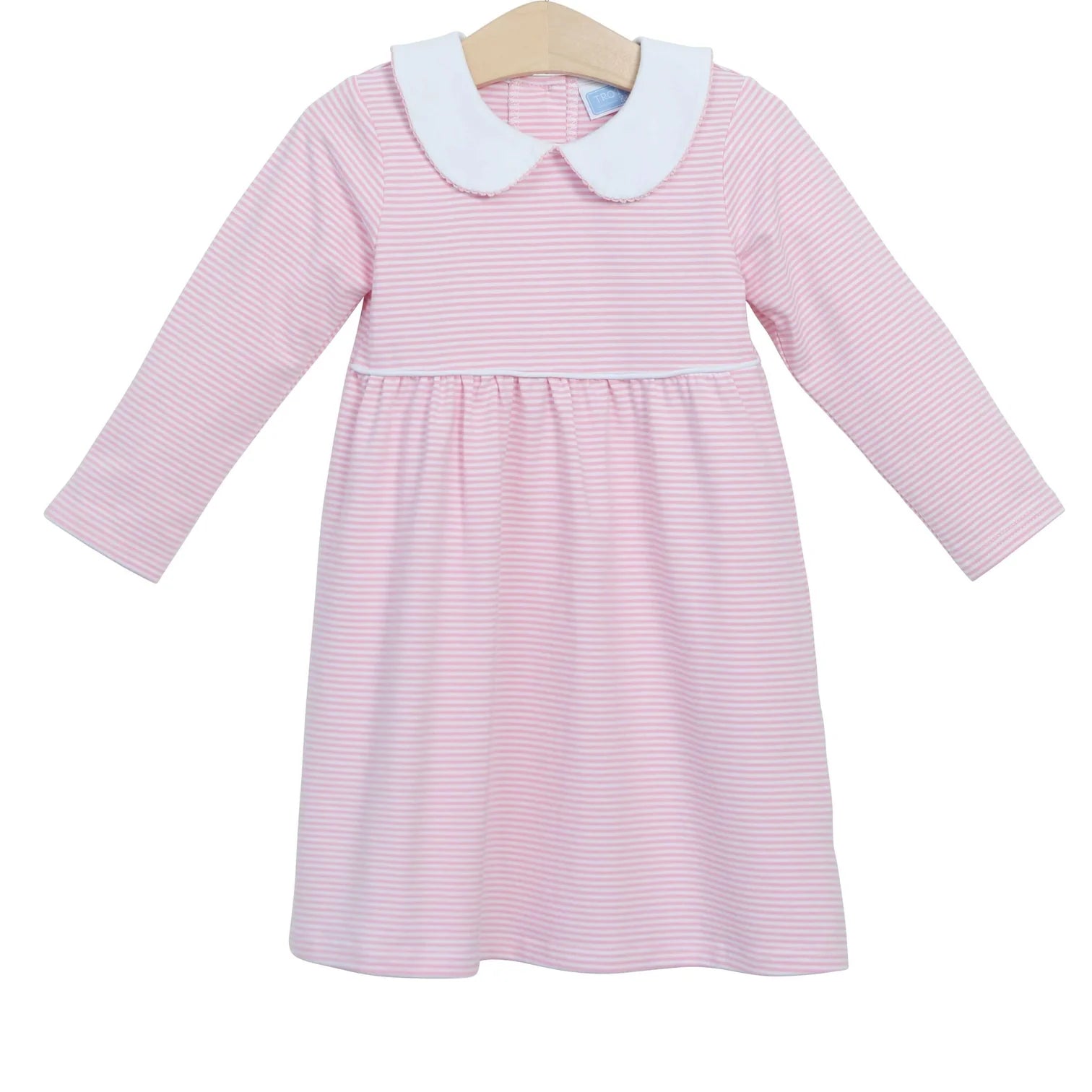 Claire Light Pink Stripe Dress  - Doodlebug's Children's Boutique