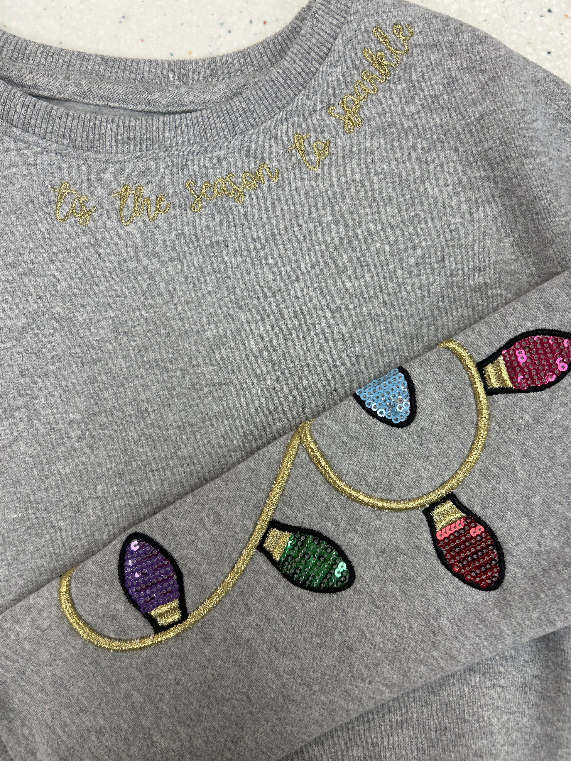 'Tis the Season to Sparkle Sweatshirt  - Doodlebug's Children's Boutique