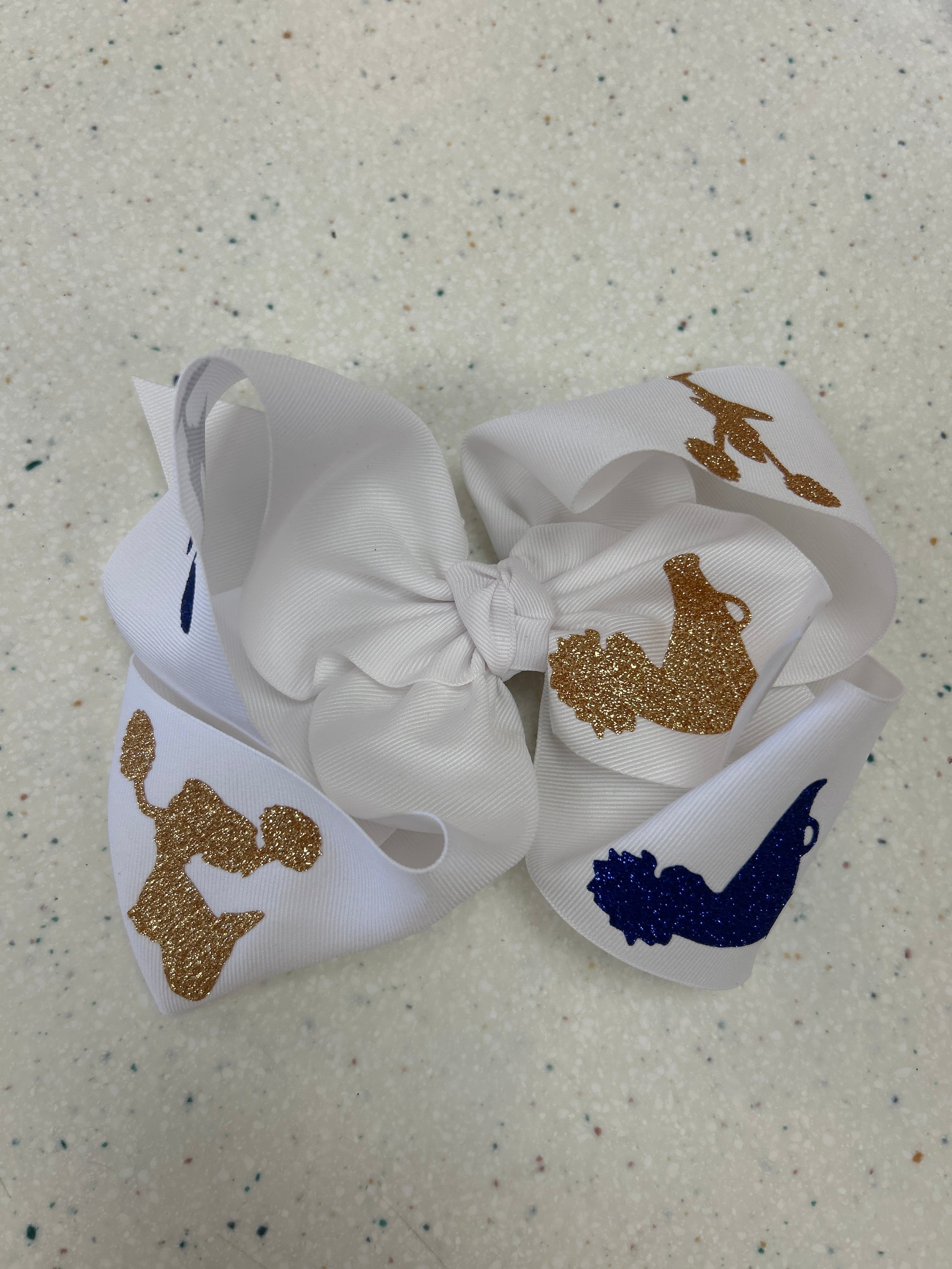 White Lakeside Rams Bow Cheerleader - Doodlebug's Children's Boutique