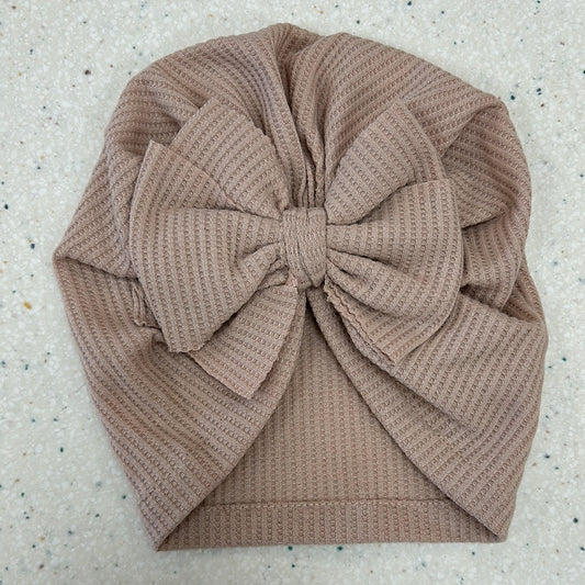 Waffle Turban in Neutral  - Doodlebug's Children's Boutique