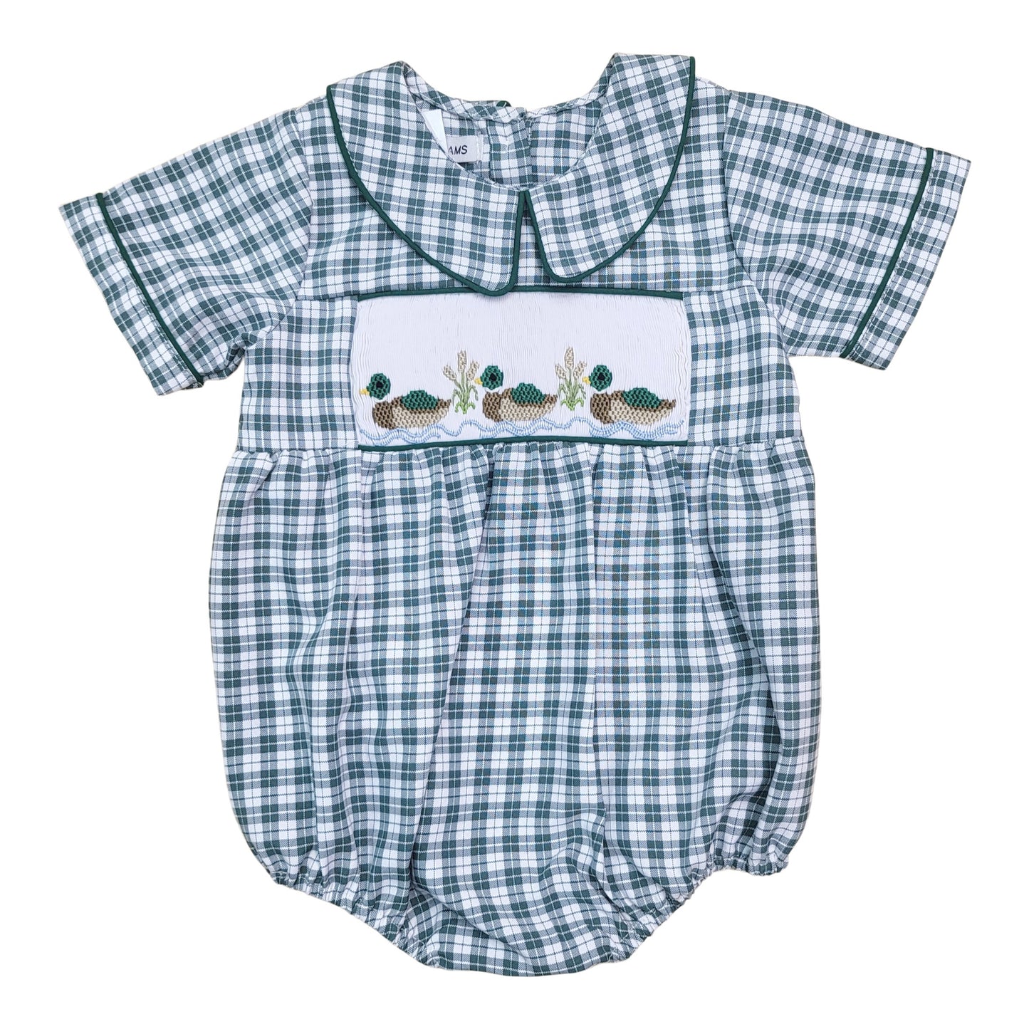 Mallard Smocked Bubble - Doodlebug's Children's Boutique