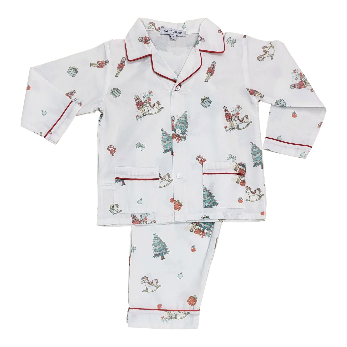 Christmas Print Pajama Pants Set  - Doodlebug's Children's Boutique