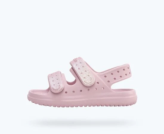 Chase Bio-Bling Kids Sandal in Barely Pink Bling