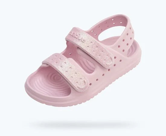 Chase Bio-Bling Kids Sandal in Barely Pink Bling