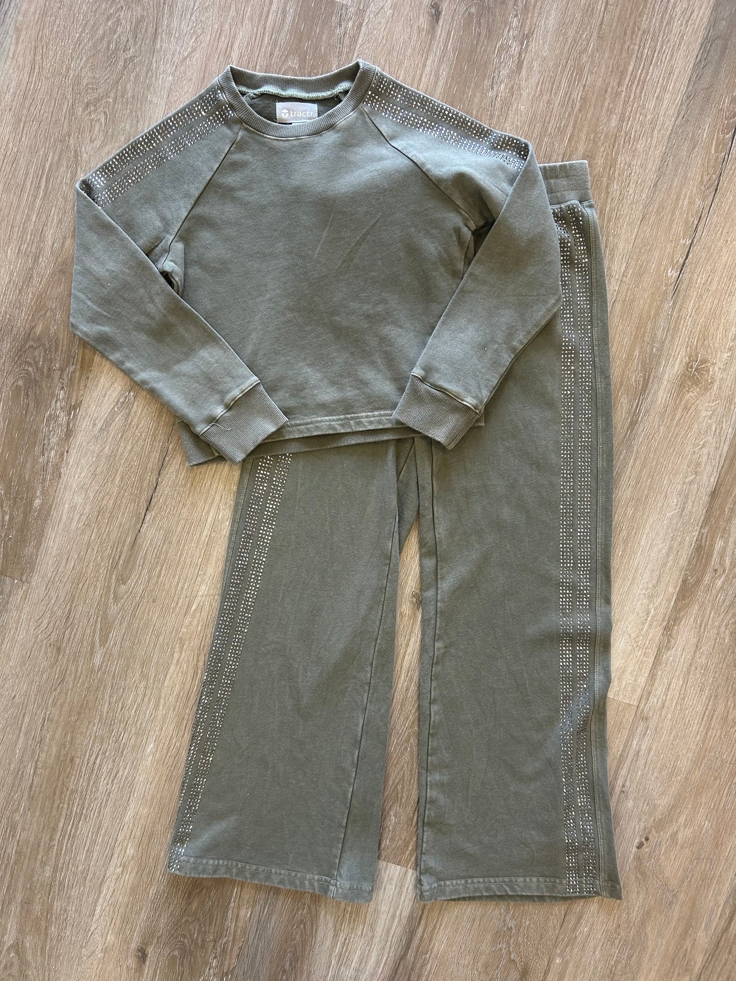 Olive Rhinestone Set - Doodlebug's Children's Boutique