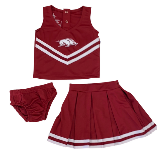 Razorback Cheer Dress with Bloomer  - Doodlebug's Children's Boutique