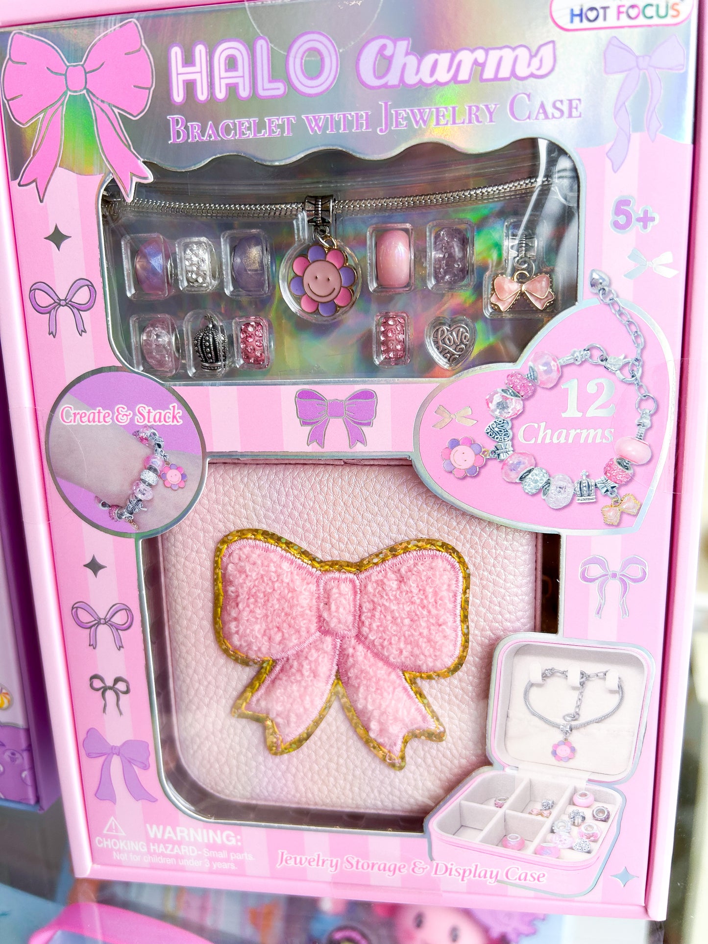 Bowtiful Halo Charms Bracelet & Jewelry Case - Doodlebug's Children's Boutique