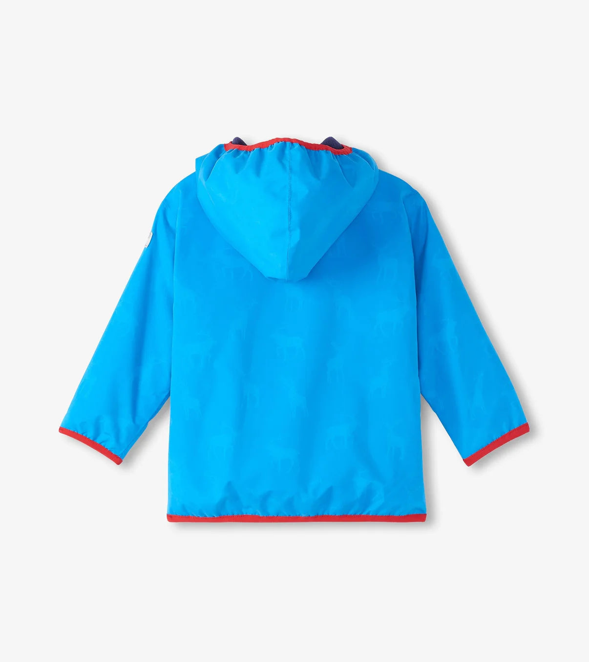 Blue Elks Zip-Up Lightweight Rain Jacket  - Doodlebug's Children's Boutique