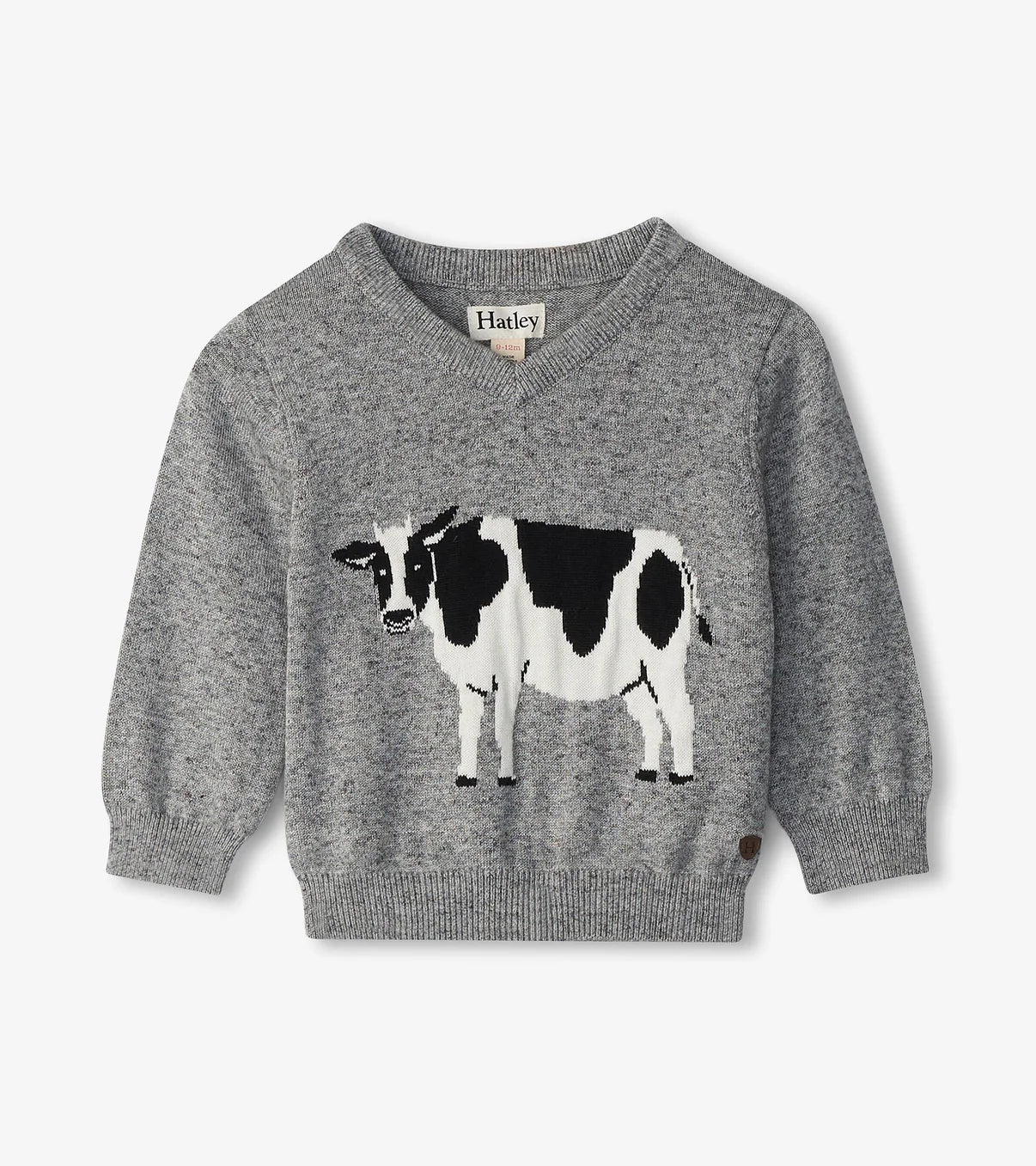 Cow V-Neck Sweater  - Doodlebug's Children's Boutique