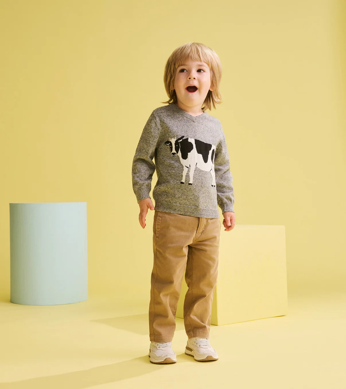 Cow V-Neck Sweater  - Doodlebug's Children's Boutique