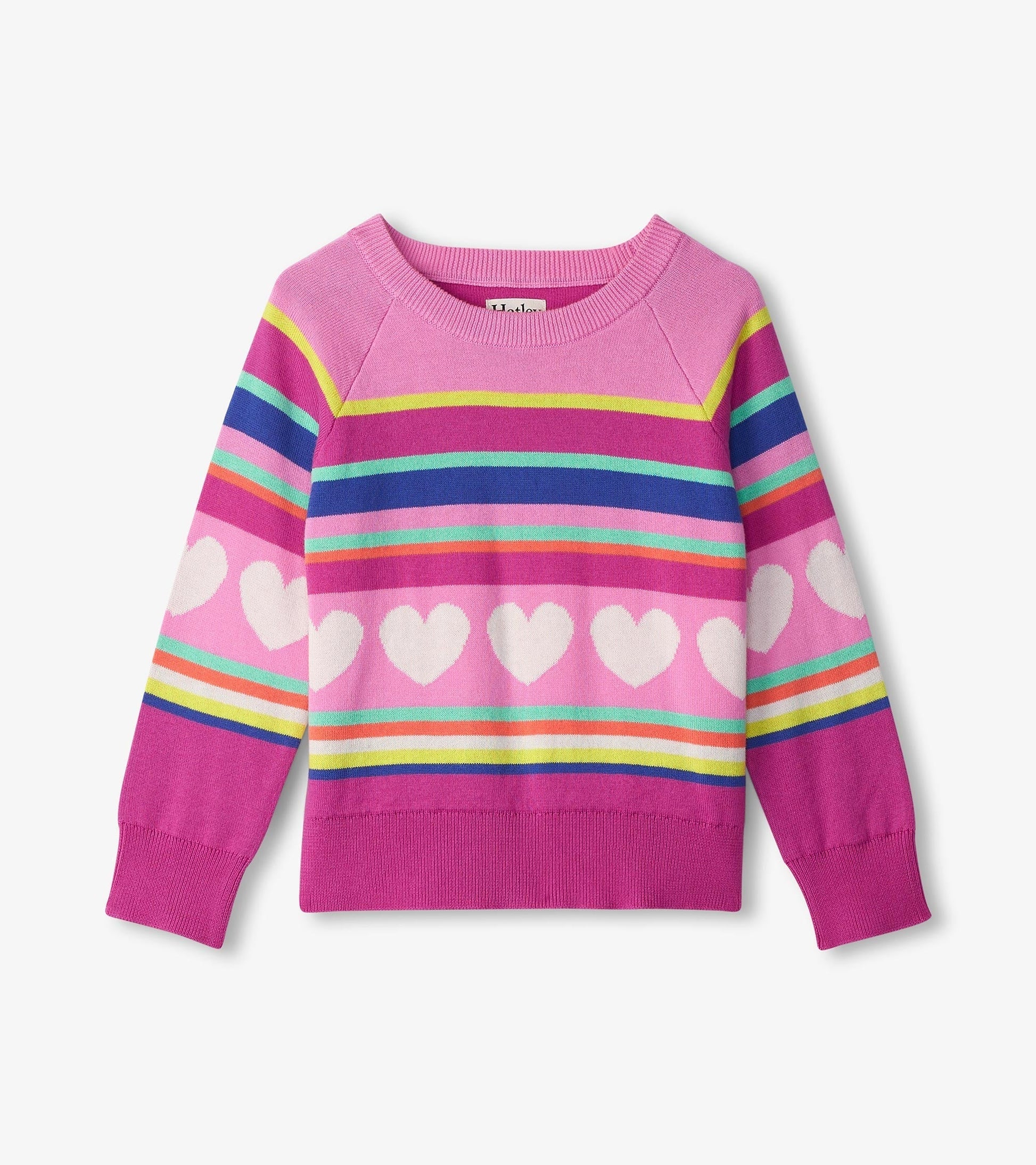 Rainbow Heart Sweater  - Doodlebug's Children's Boutique