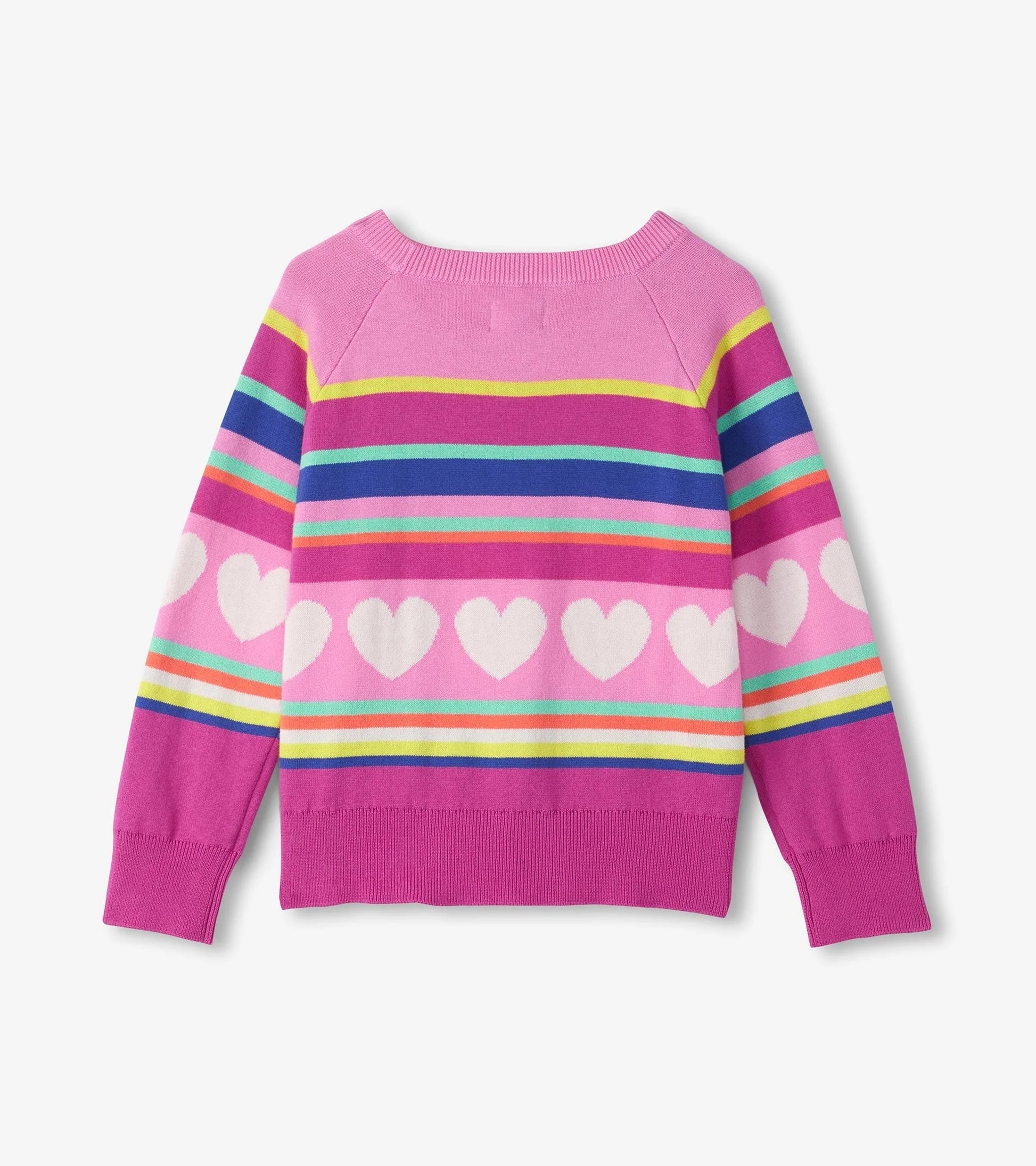 Rainbow Heart Sweater  - Doodlebug's Children's Boutique