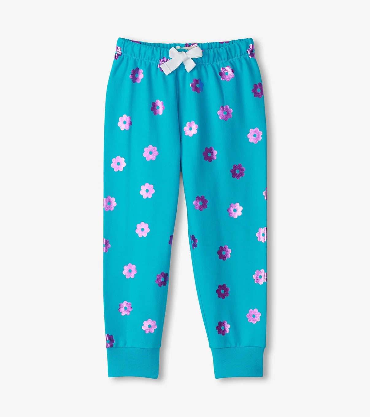 Blossom Cuffed Track Pants  - Doodlebug's Children's Boutique