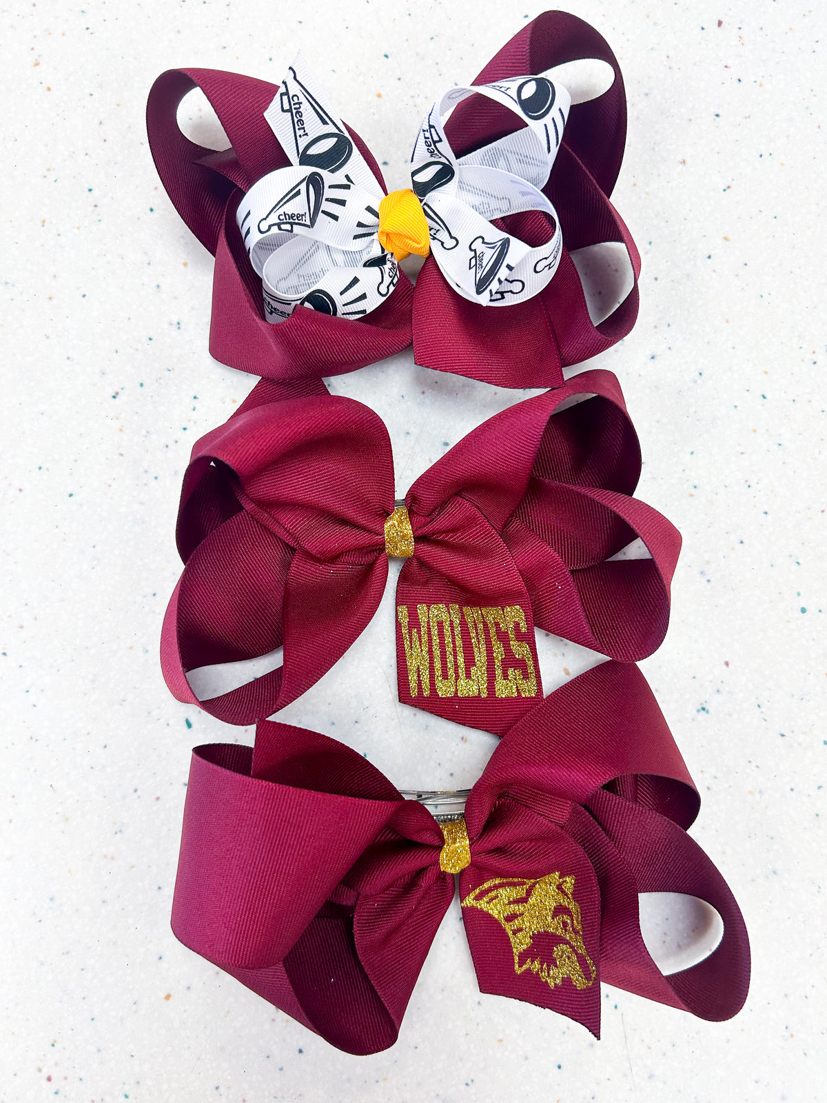 Lake Hamilton Wolves Bow - Doodlebug's Children's Boutique