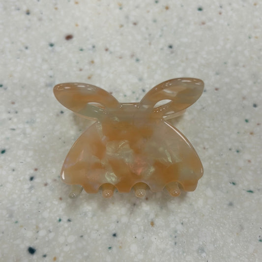 Peach Butterfly Claw Clip  - Doodlebug's Children's Boutique