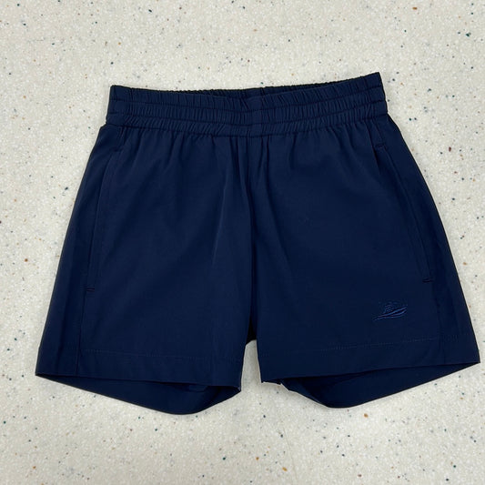 Performance Play Shorts in Navy  - Doodlebug's Children's Boutique