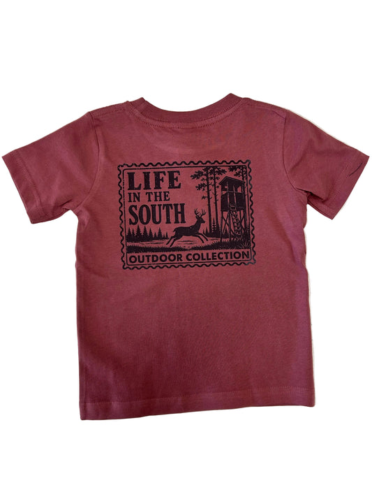 Deer Stand Stamp Shirt - Doodlebug's Children's Boutique