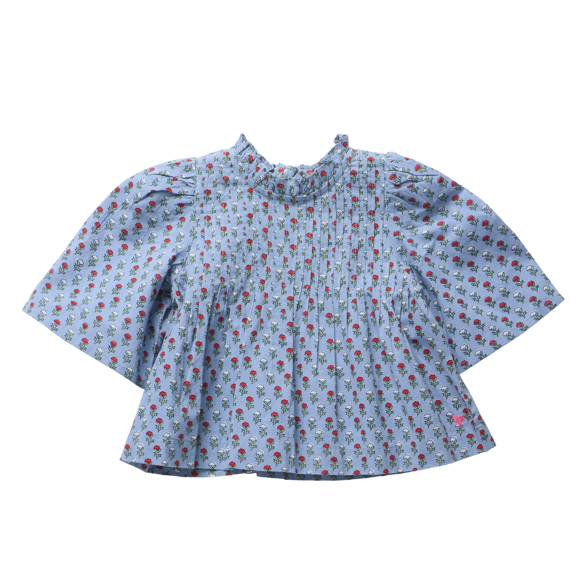 Jaipur Top in Light Blue Carnation - Doodlebug's Children's Boutique