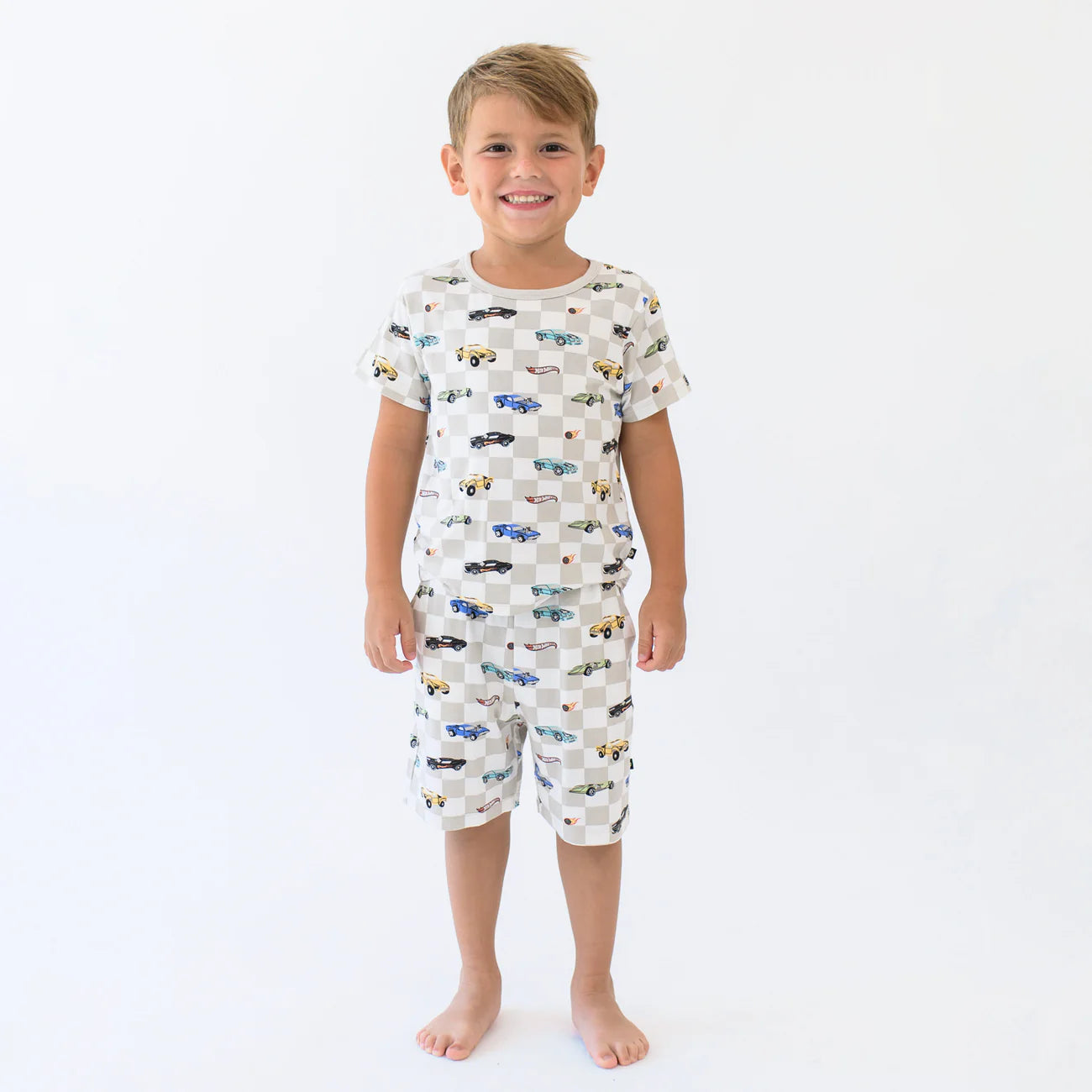 Short Sleeve Pajamas in Fast & Fierce - Doodlebug's Children's Boutique