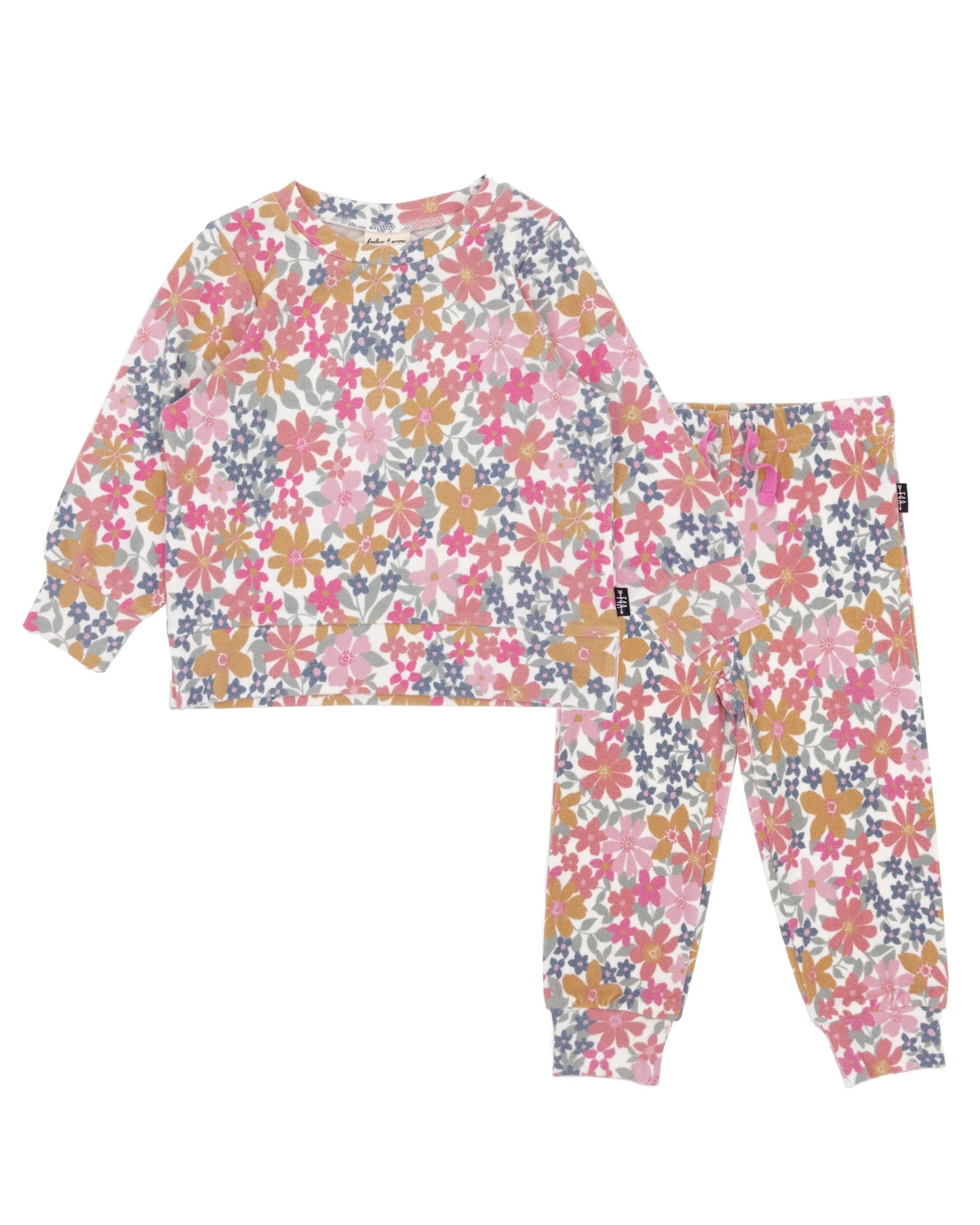 Reece Hacci Baby Set in Multi Floral  - Doodlebug's Children's Boutique