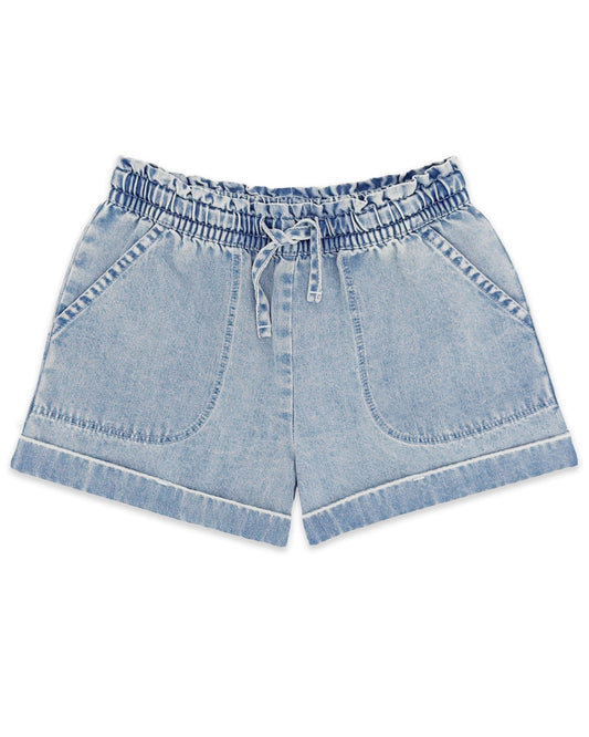 Washed Indigo Salty Shorts - Doodlebug's Children's Boutique