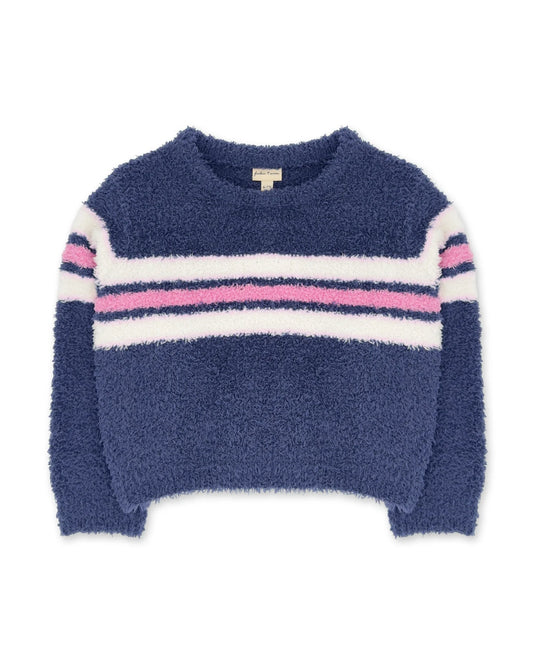 Crown Blue Crush Dreamer Stripe Sweater - Doodlebug's Children's Boutique