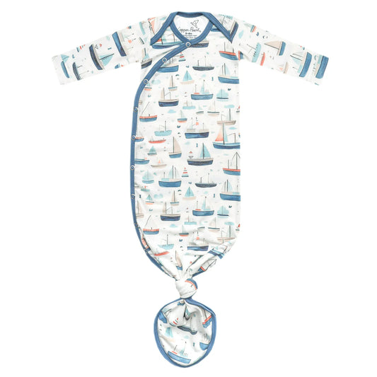 Fischer Knotted Gown - Doodlebug's Children's Boutique