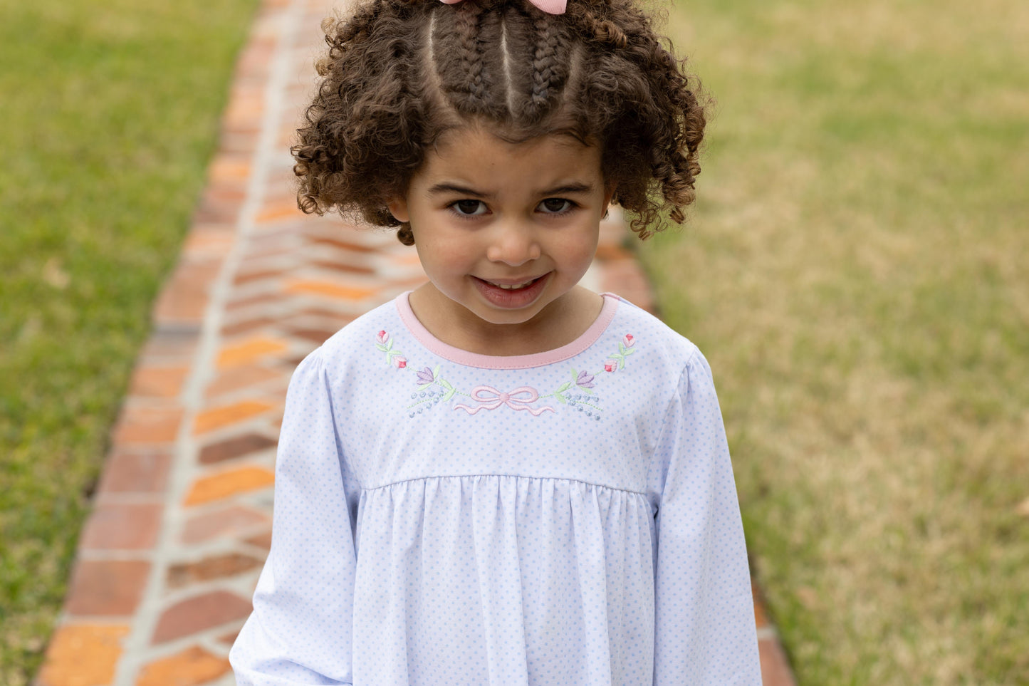 Floral Embroidery Pants Set - Doodlebug's Children's Boutique