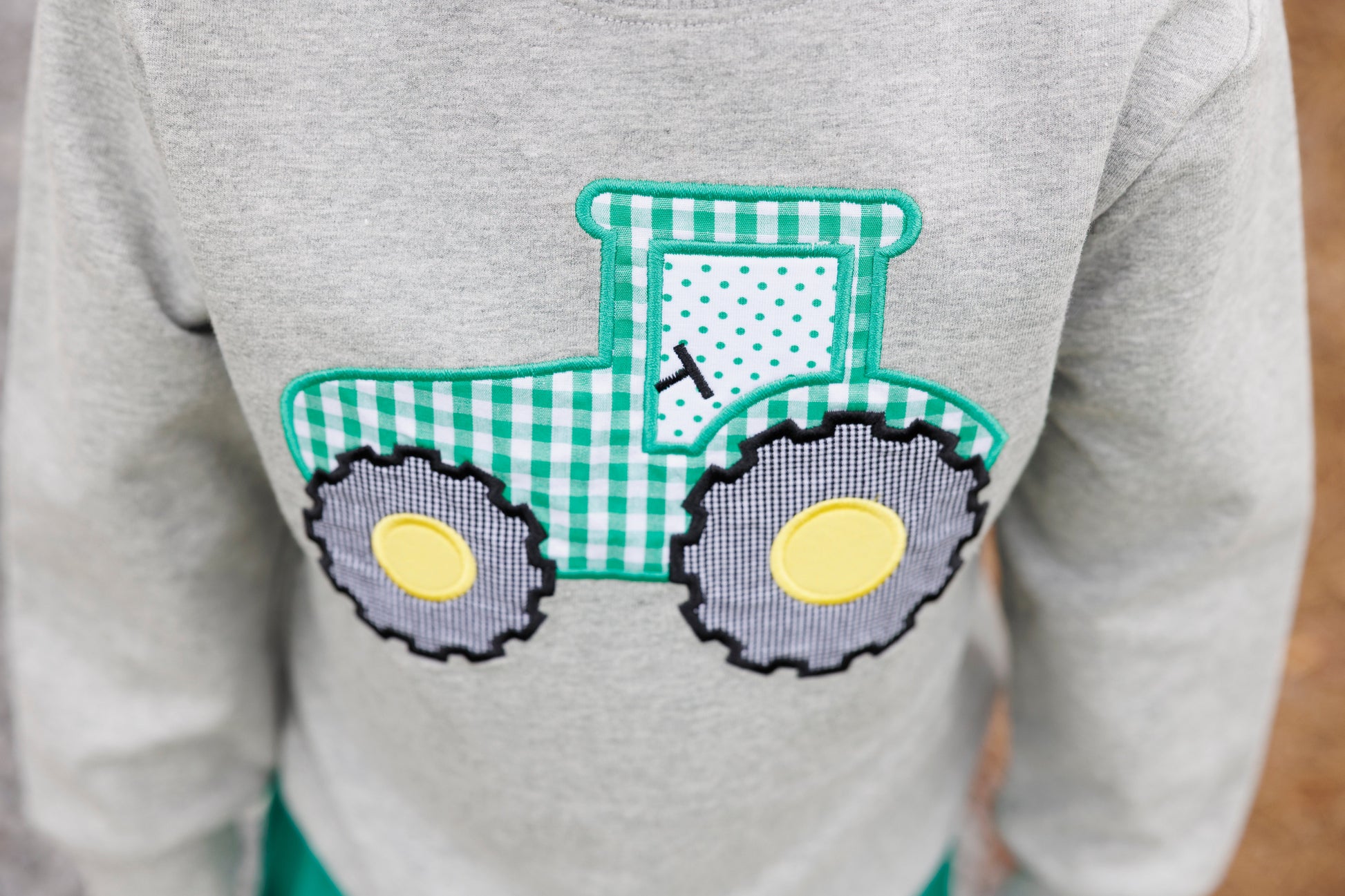 Tractor French Terry Pullover - Doodlebug's Children's Boutique