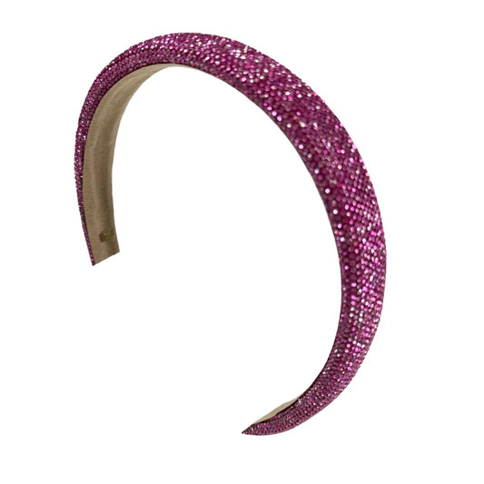 Fuchsia Crystallized Thin Headband - Doodlebug's Children's Boutique