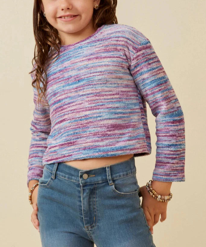 Marled Velvet Sweater  - Doodlebug's Children's Boutique