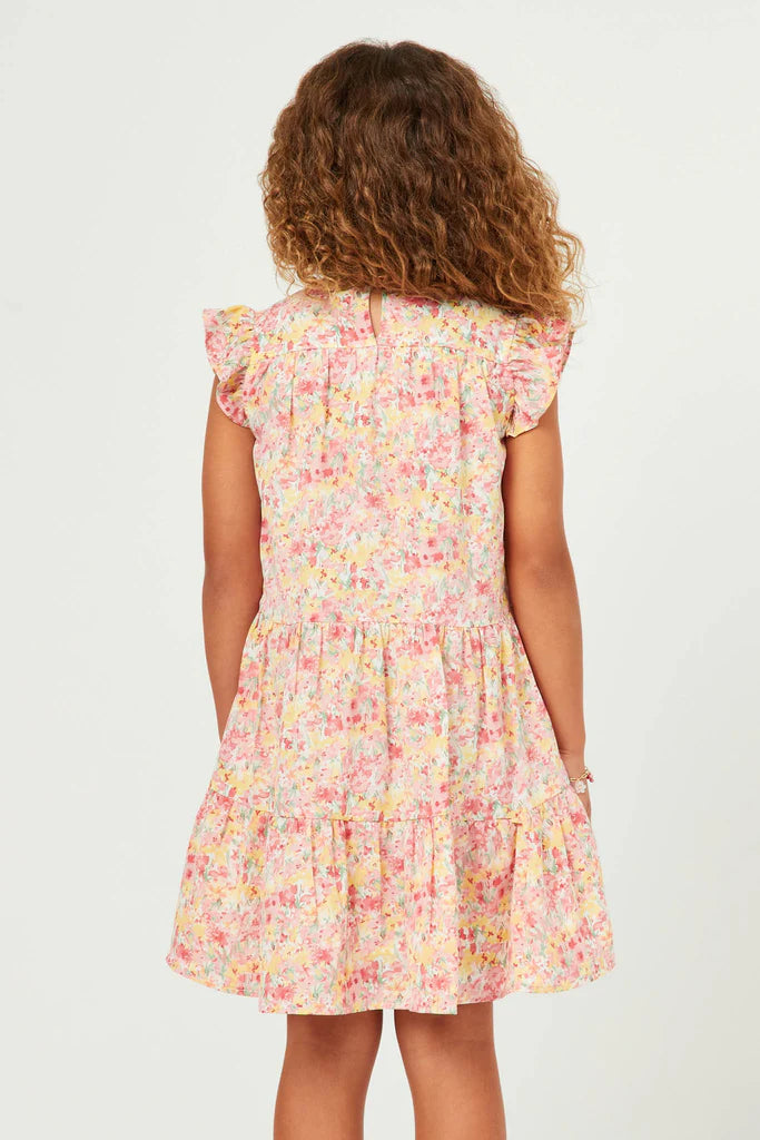 Spring Floral Tiered Dress - Doodlebug's Children's Boutique