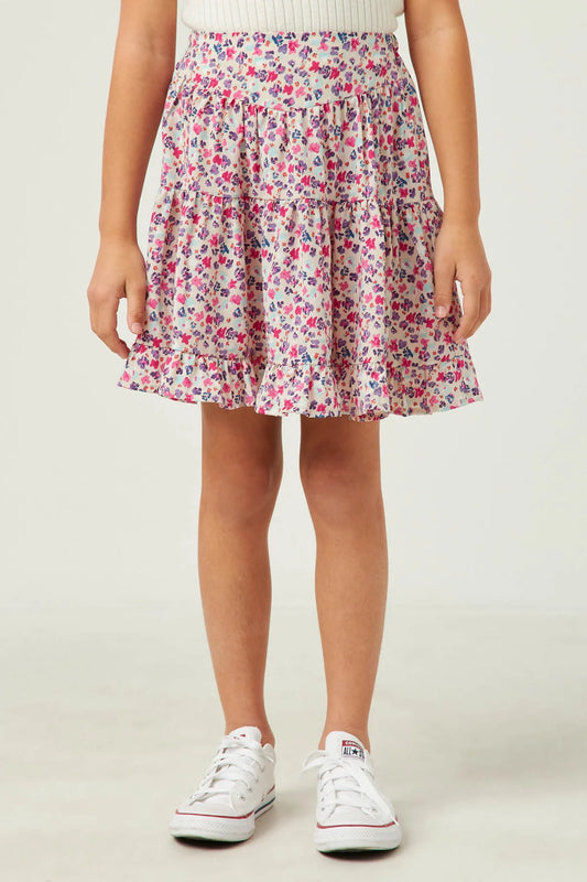 Ditsy Floral Ruffled Skirt - Doodlebug's Children's Boutique