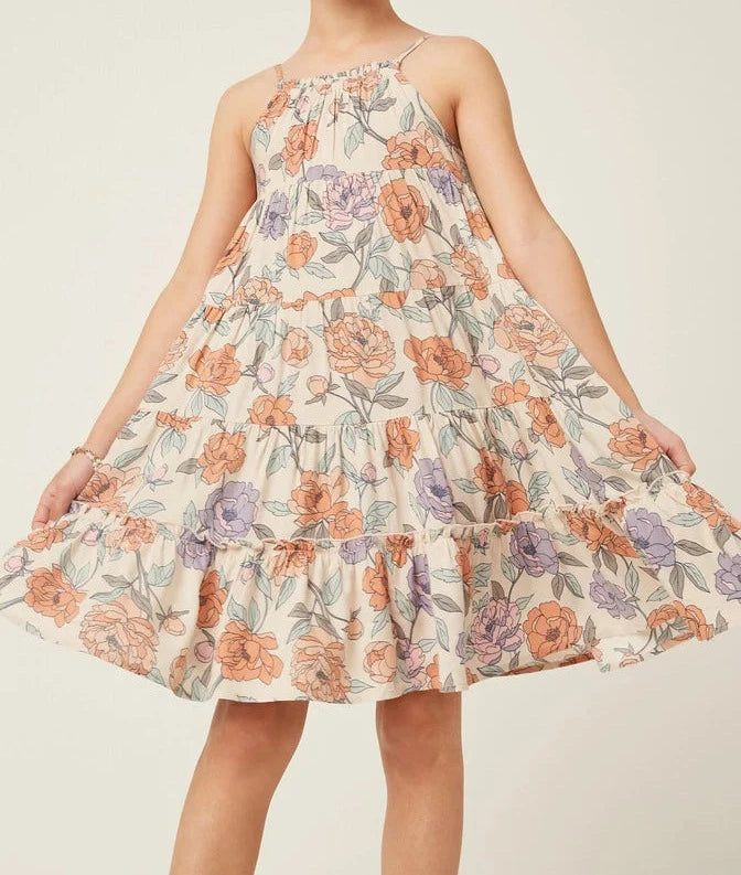 Romantic Floral Midi Dress  - Doodlebug's Children's Boutique