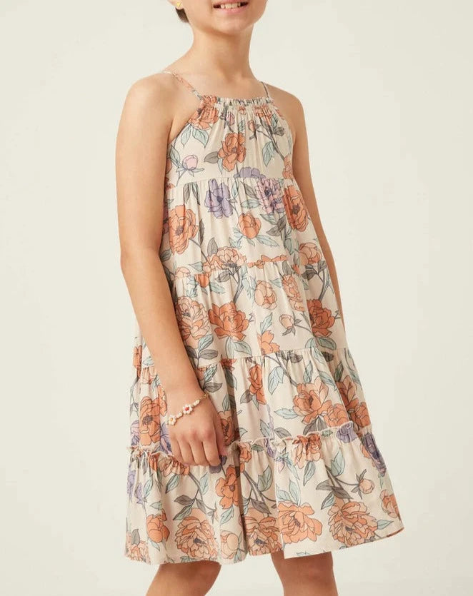 Romantic Floral Midi Dress  - Doodlebug's Children's Boutique